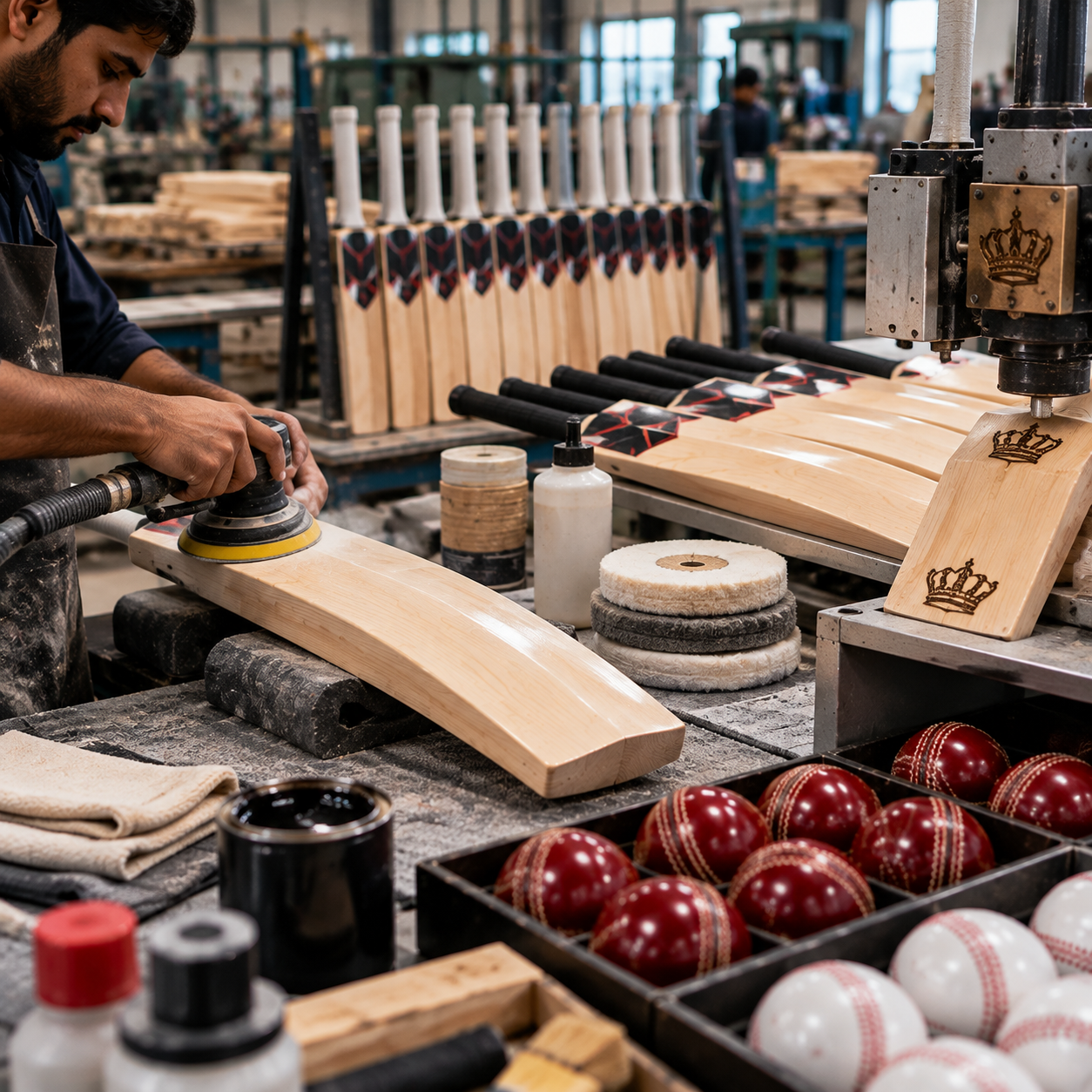 Sports Equipment Finishing and Customization