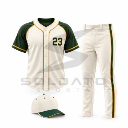 Soldato Sports Custom Baseball Uniform Premium Cream Team Kit