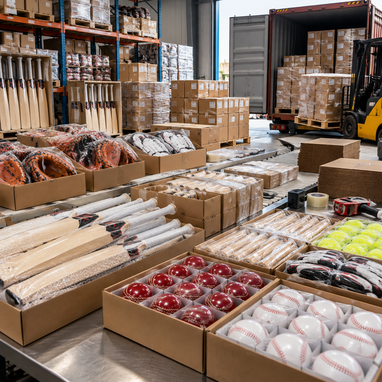 Sports Equipment Packing and Worldwide Delivery