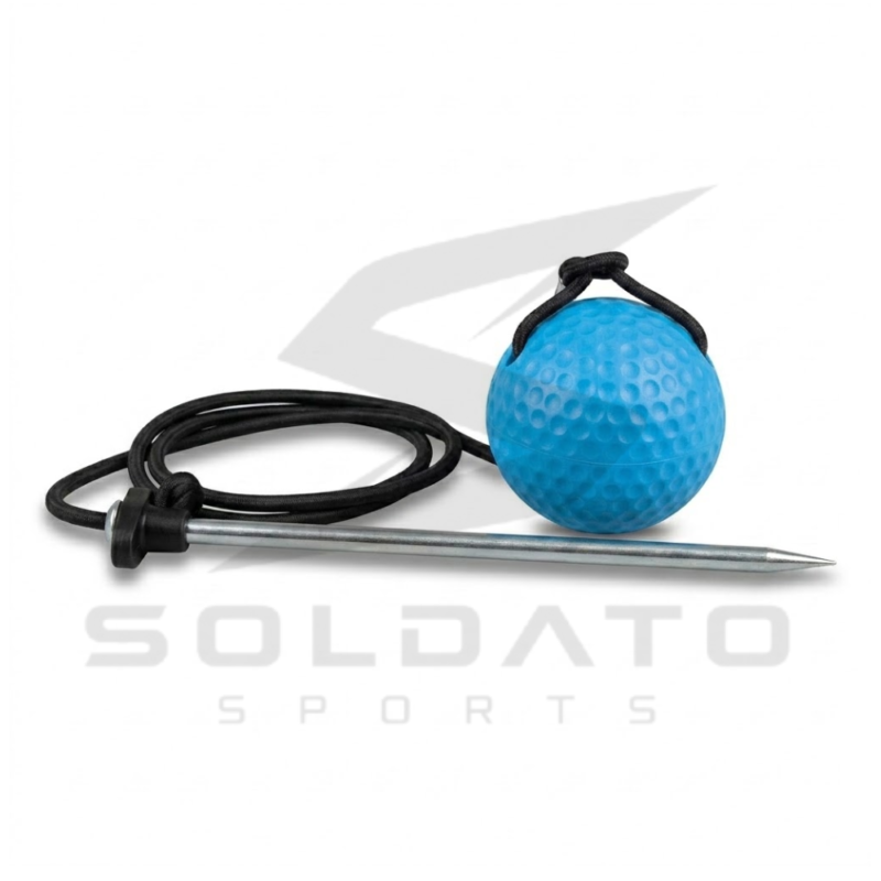 custom blue hurling spike ball ground trainer