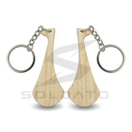 custom mini ash wood hurley keychain