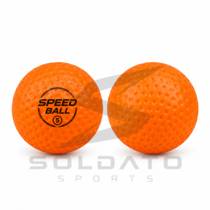 custom orange hurling speed ball